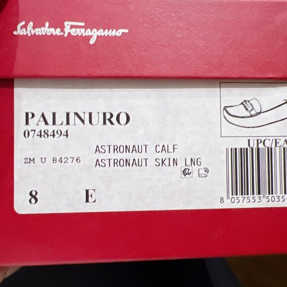 Salvatore Ferragamo PALINURO Astronaut Leather Loafer Driving Shoes Mens US 8 - Picture 14 of 15